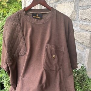 BROWNING Brown T-Shirt with Gold Logo Size 3X Never worn